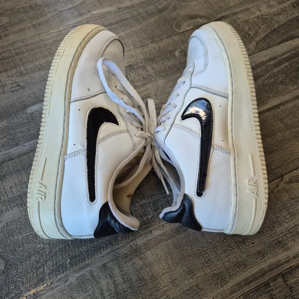 Nike Sneakers Youth 7Y Air Force 1 LV8 3 Casual White Low Top AR7446-100 Shoes